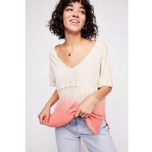 Free People | NWT Sun Dial Dip Dye T-Shirt Size S